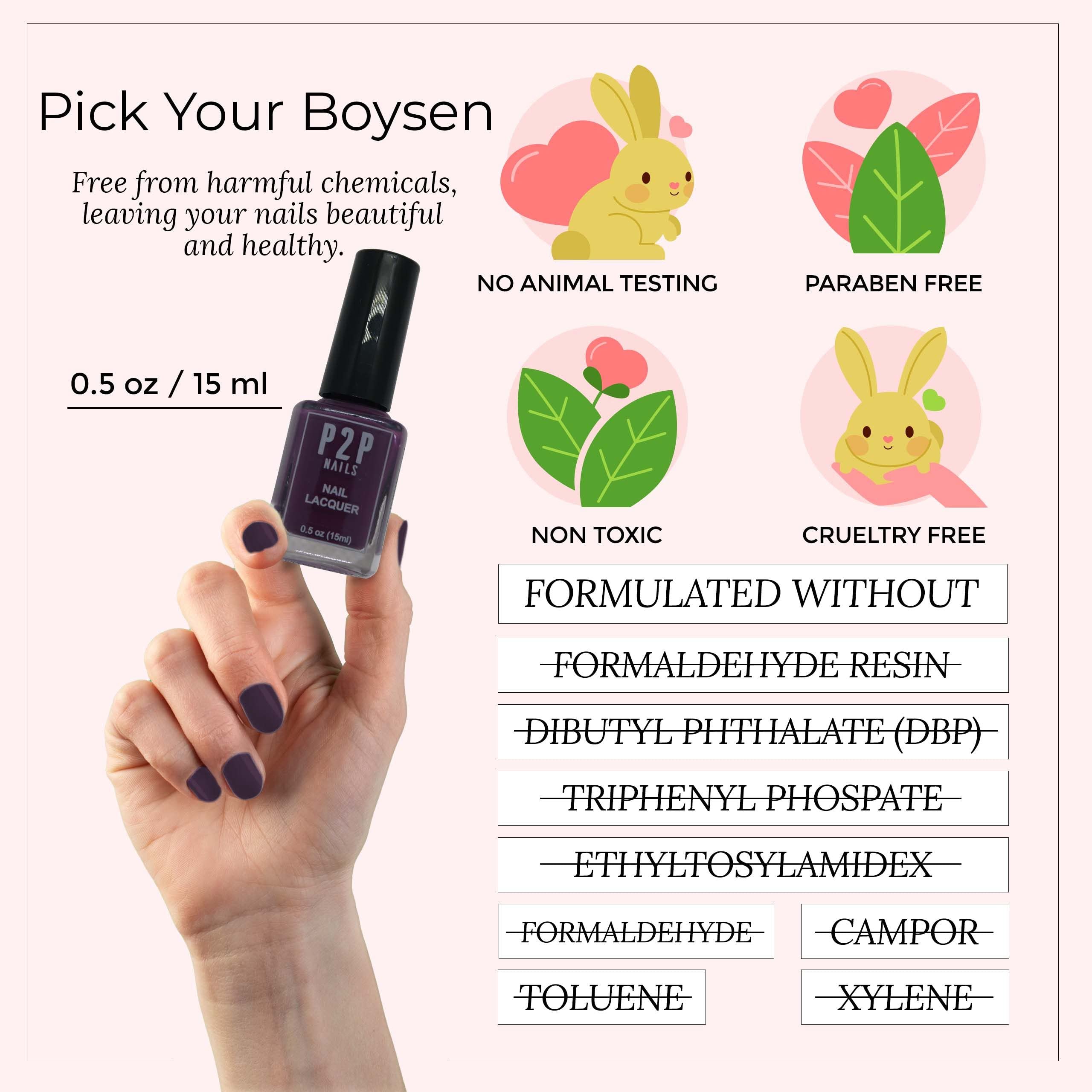 Premium Purple Nail Polish - Long Lasting Salon Quality Nail Lacquer with Natural Shine (Choose Your Shade) - Perfect for Manicures, Pedicures & Special Occasions