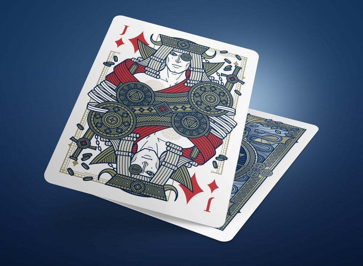 Premium SINS Blue Mentis Playing Cards - Waterproof & Durable for Poker, Magic Tricks, and Card Games - Perfect for Casino Nights, Parties, and Travel