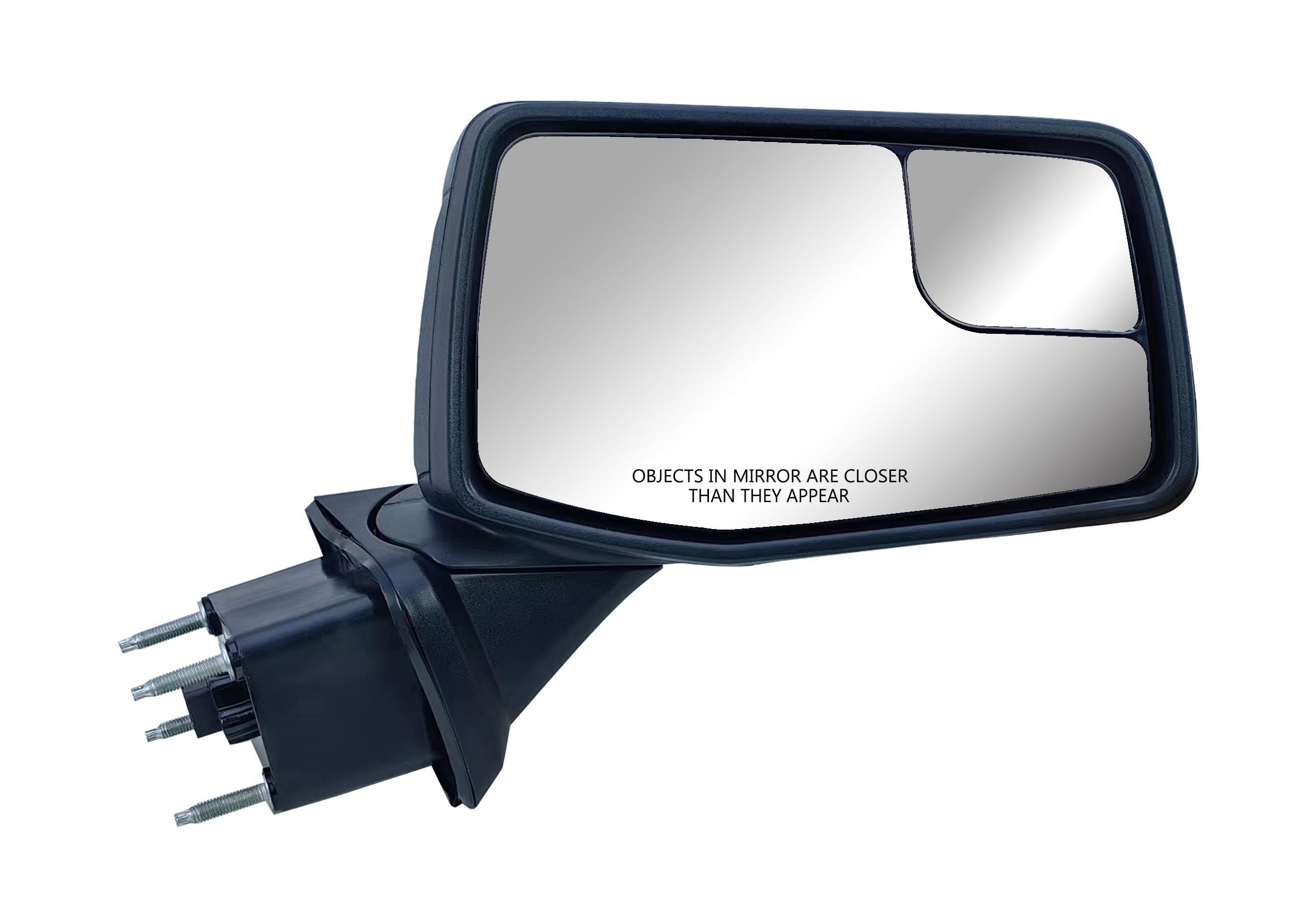 Chevrolet Silverado 1500 Passenger Side Mirror (2019-2024) - Textured Back Cover, Power Heated Glass, Manual Folding, Blind Spot & Temperature Indicator - Perfect for Winter Driving & Enhanced Safety