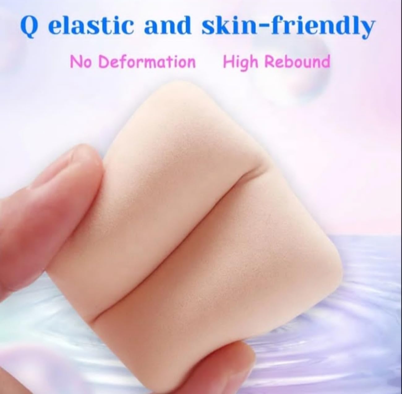 Feelhigh 1 Clear Square Powder Puff Holder Case - Travel-Friendly Beauty Blender & Makeup Sponge Storage Box - Portable Cosmetic Puff Container for On-the-Go Touch Ups (Perfect for Travel, Gym & Daily Makeup Routine)