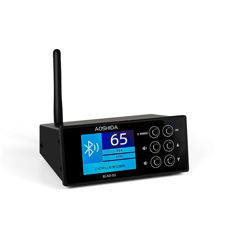 AOSHIDA BLAD S5 ES9038 Bluetooth 5.0 & FM Audio Receiver DAC Converter - High Fidelity Wireless Music Streaming for Home, Car, and Office