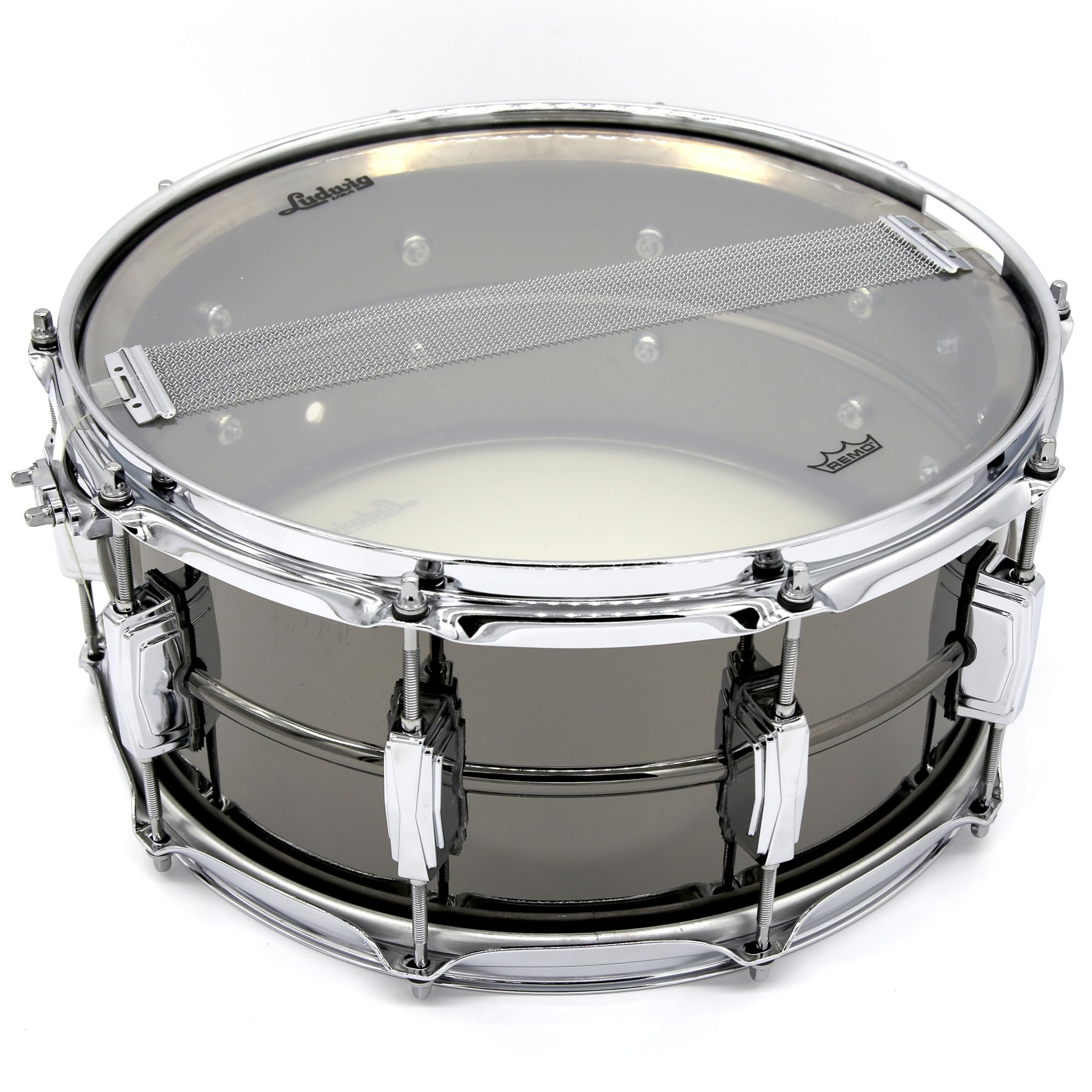 Ludwig Supraphonic Black Beauty Snare Drum 14x6.5 Inch - Professional Grade Aluminum Shell Snare for Live Performances & Studio Recording