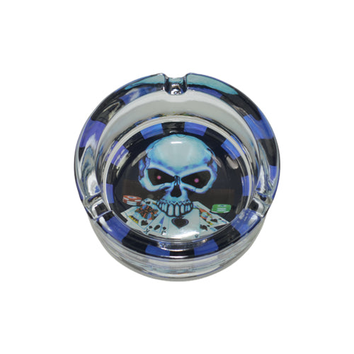 Mini Glass Ashtrays - Small Portable Smoking Accessories for Cigarettes & Cigars | Perfect for Home, Office, Outdoor Use & Travel