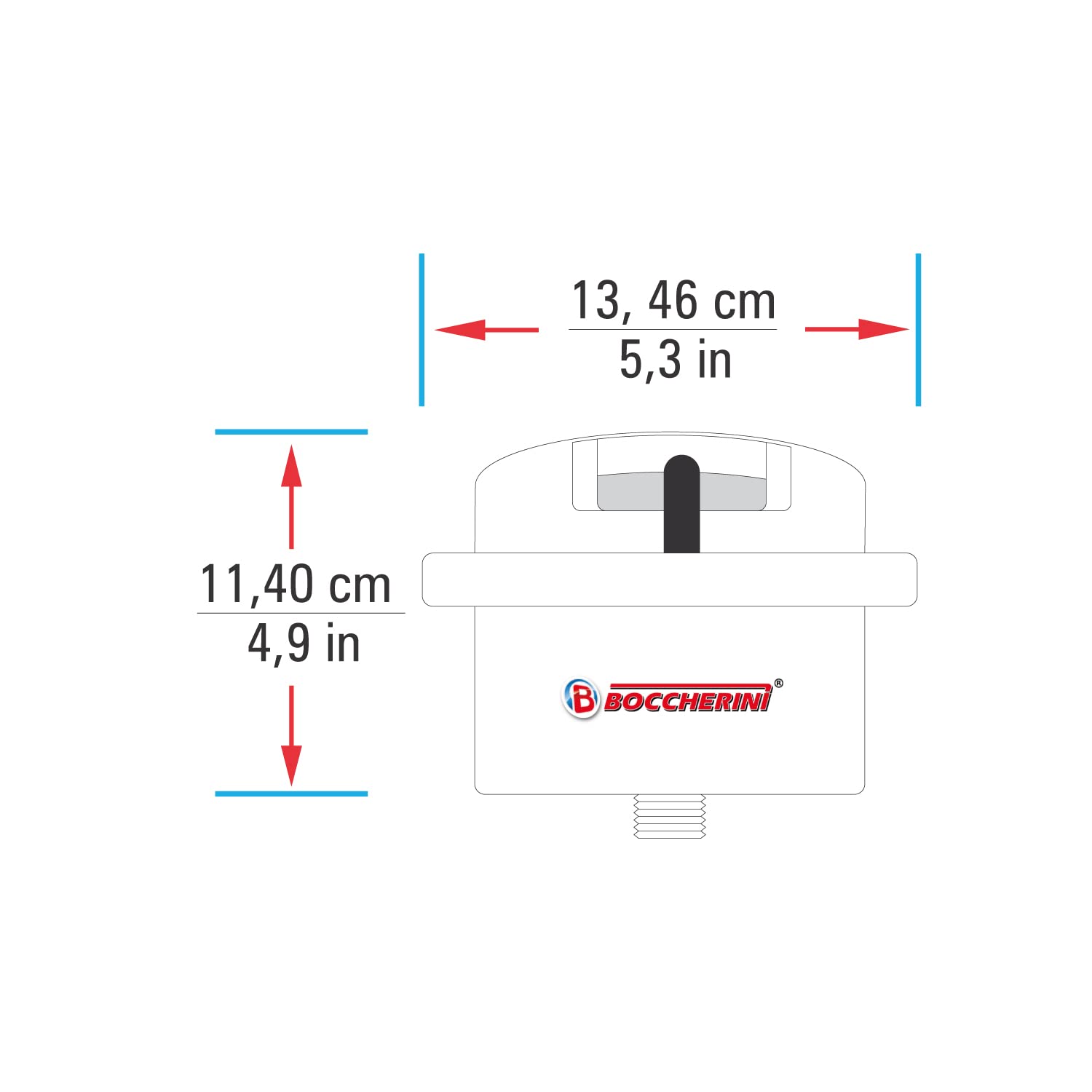BOCCHERINI 220V/240V Electric Shower Water Heater with 3 Temperature Settings - Instant Hot Water for Bathroom Shower, Perfect for Homes, Apartments & RVs