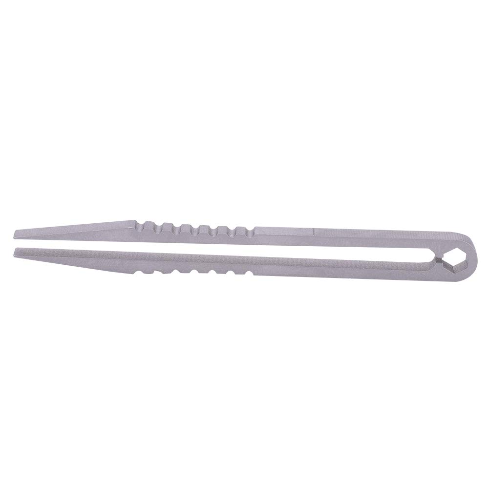 Premium EDC Tweezers - Stainless Steel Alloy Mini Survival Tool for Camping, Hiking, Travel & Outdoor Adventures | Compact & Portable First Aid Essential
