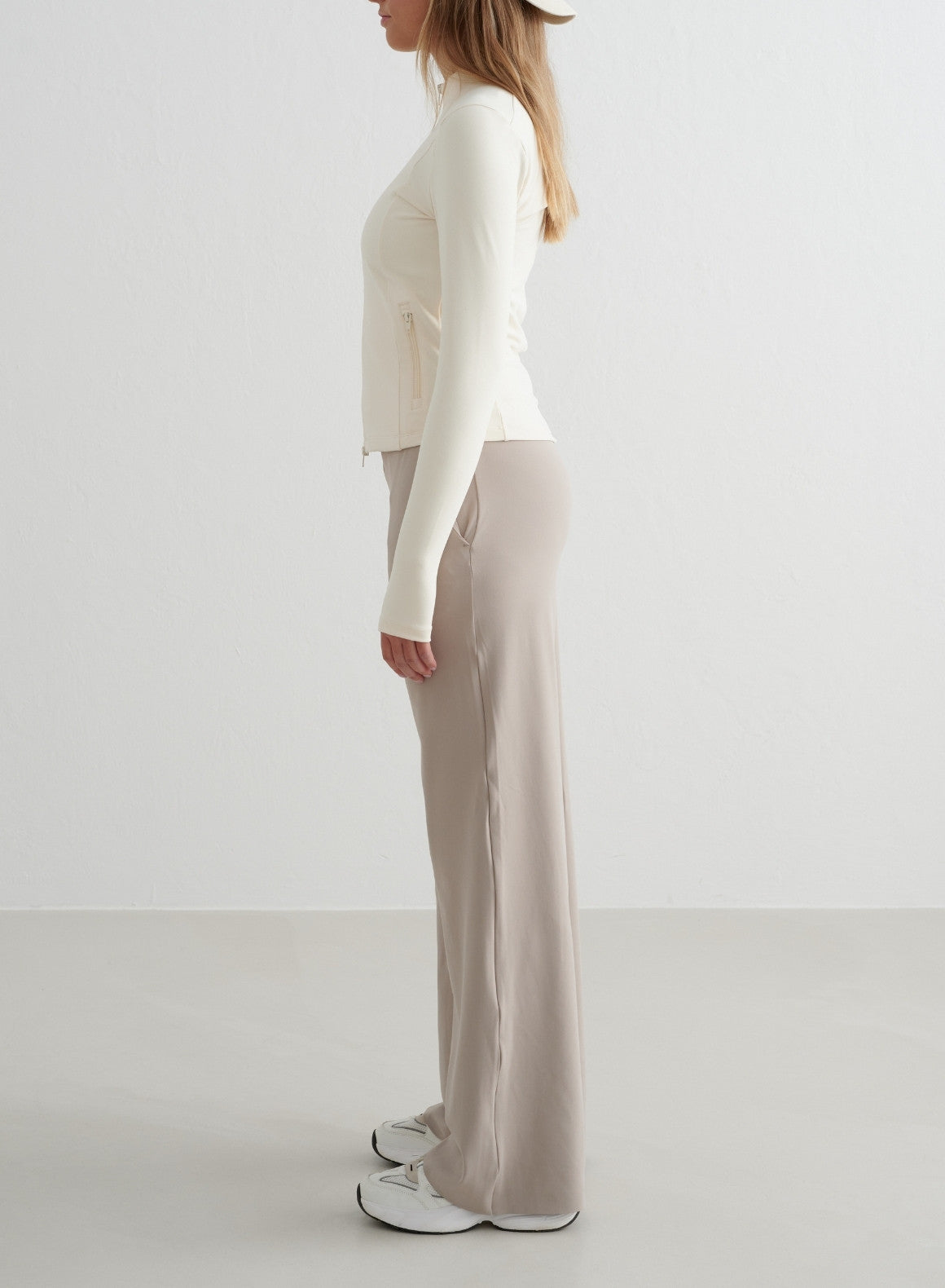 Dark Clay Wide Leg Pants for Women - Comfortable High Waisted Linen Trousers for Casual Wear, Office & Travel