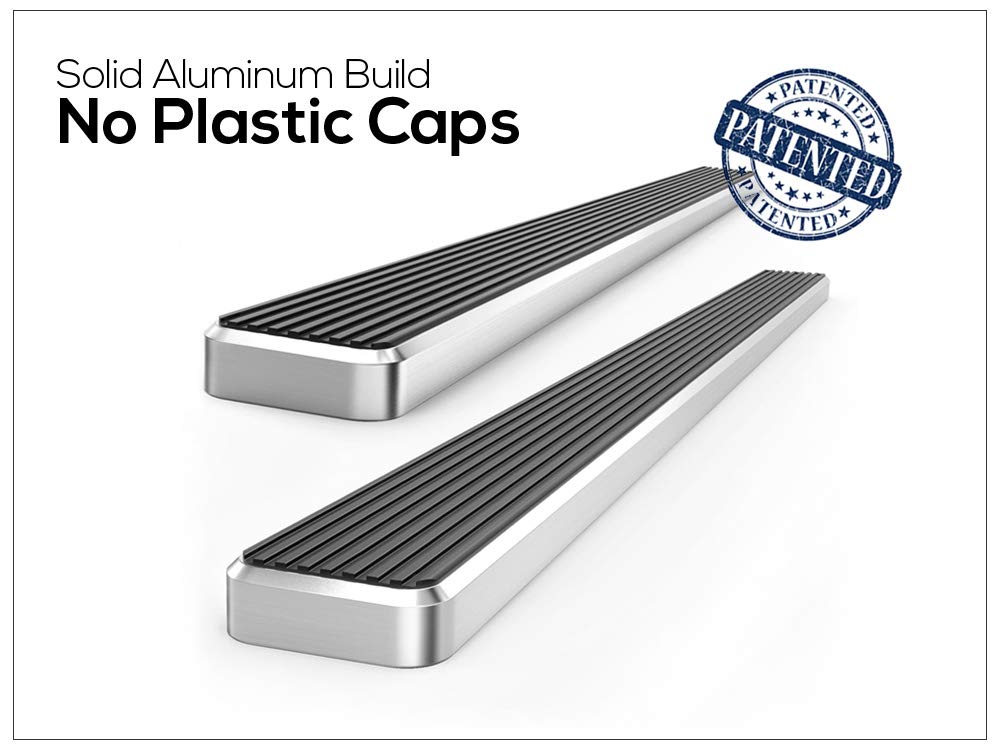 Stainless Steel Running Boards Nerf Bars Side Steps for Ford F150 2015-2025 & F250 F350 Super Duty 2017-2025 - Heavy Duty 304 Silver 5in APS - Perfect for Off-Roading and Truck Accessories Upgrade