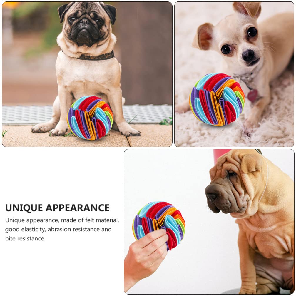 Balacoo 2-Pack Snuffle Ball Dog Toys for Mental Stimulation & Slow Feeding - Interactive Scent Training Puzzle Toy for Dogs & Cats - Perfect for Enrichment, Boredom Relief & Mealtime Fun