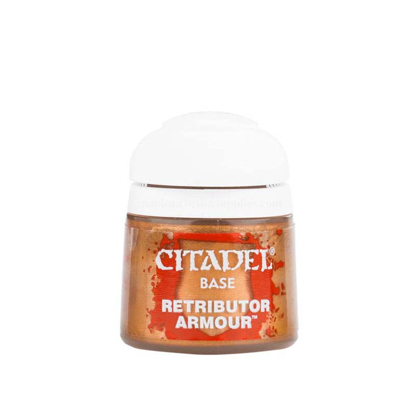 Citadel Base Retributor Armour - Premium Gold Paint for Warhammer Miniatures | Perfect for Tabletop Gaming & Model Painting