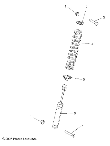 Genuine OEM Polaris RZR 100# Compression Spring 7043091-458 - Matte Black (1 Pack) - Perfect for Off-Road Vehicle Suspension Repair & Maintenance