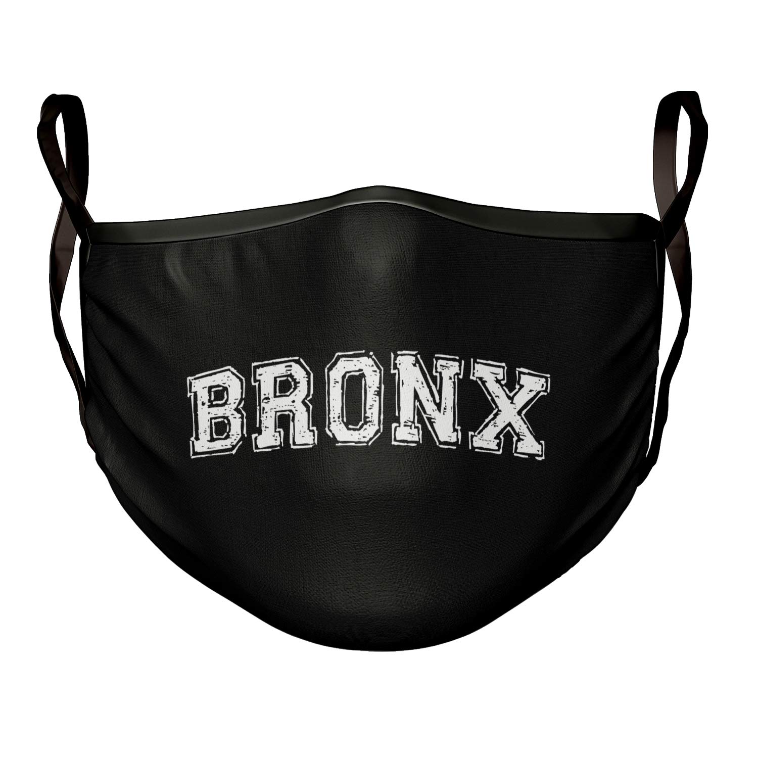 Bronx Black Face Mask - Reusable & Breathable for Daily Protection - Perfect for Outdoor Activities, Travel, and Crowded Spaces