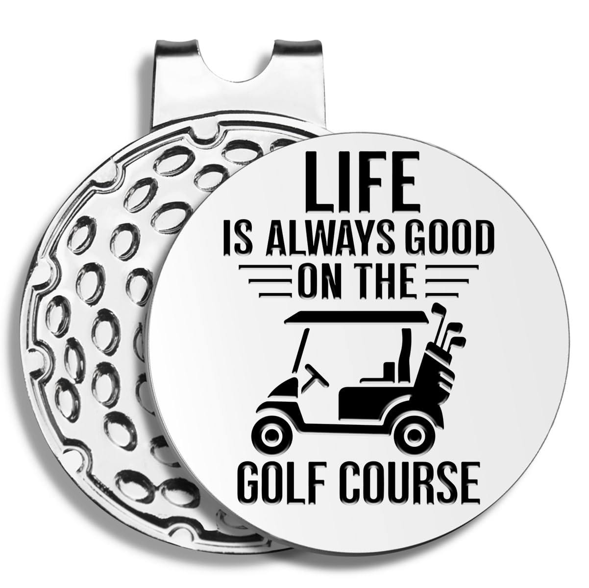 Funny Golf Ball Markers with Hat Clip - Golf Gifts for Men, Dad, Husband, Grandpa - Perfect for Birthdays, Retirement & Golf Lovers - Great for Golf Courses, Tournaments & Casual Play