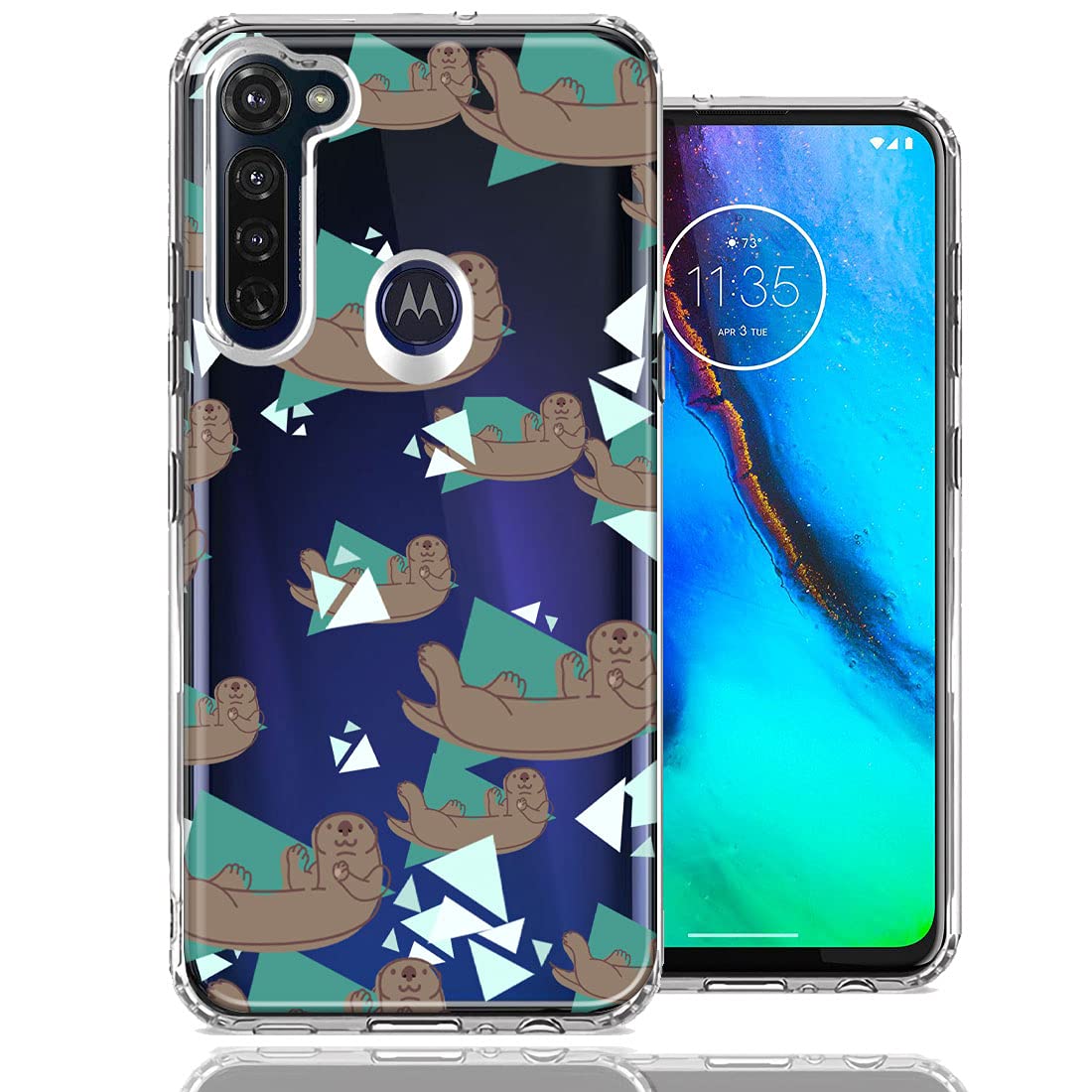 Cute Otter Phone Case for Motorola Moto G Stylus - Durable Double Layer Protection for Daily Use