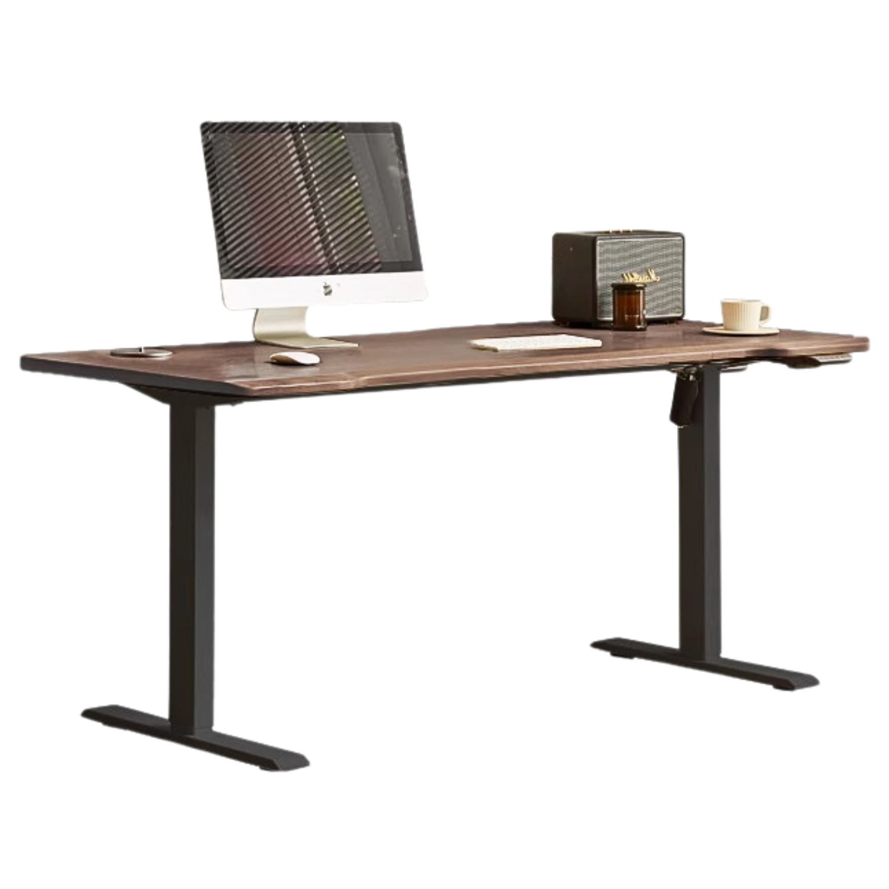 62.9x27.5x27.5-46.8 inch / 160x70x70.8-119 cm / walnut color / Аsh-walnut solid wood lifting table