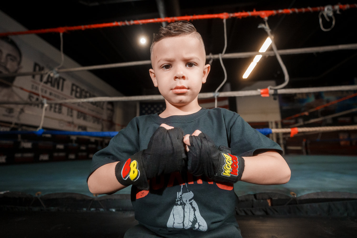 BOOM BOOM Boxing Youth Flex Hand Wraps - Premium Hand Protection for Boxing, MMA & Training - Ideal for Kids & Teens - Perfect for Gym, Sparring & Fitness Workouts