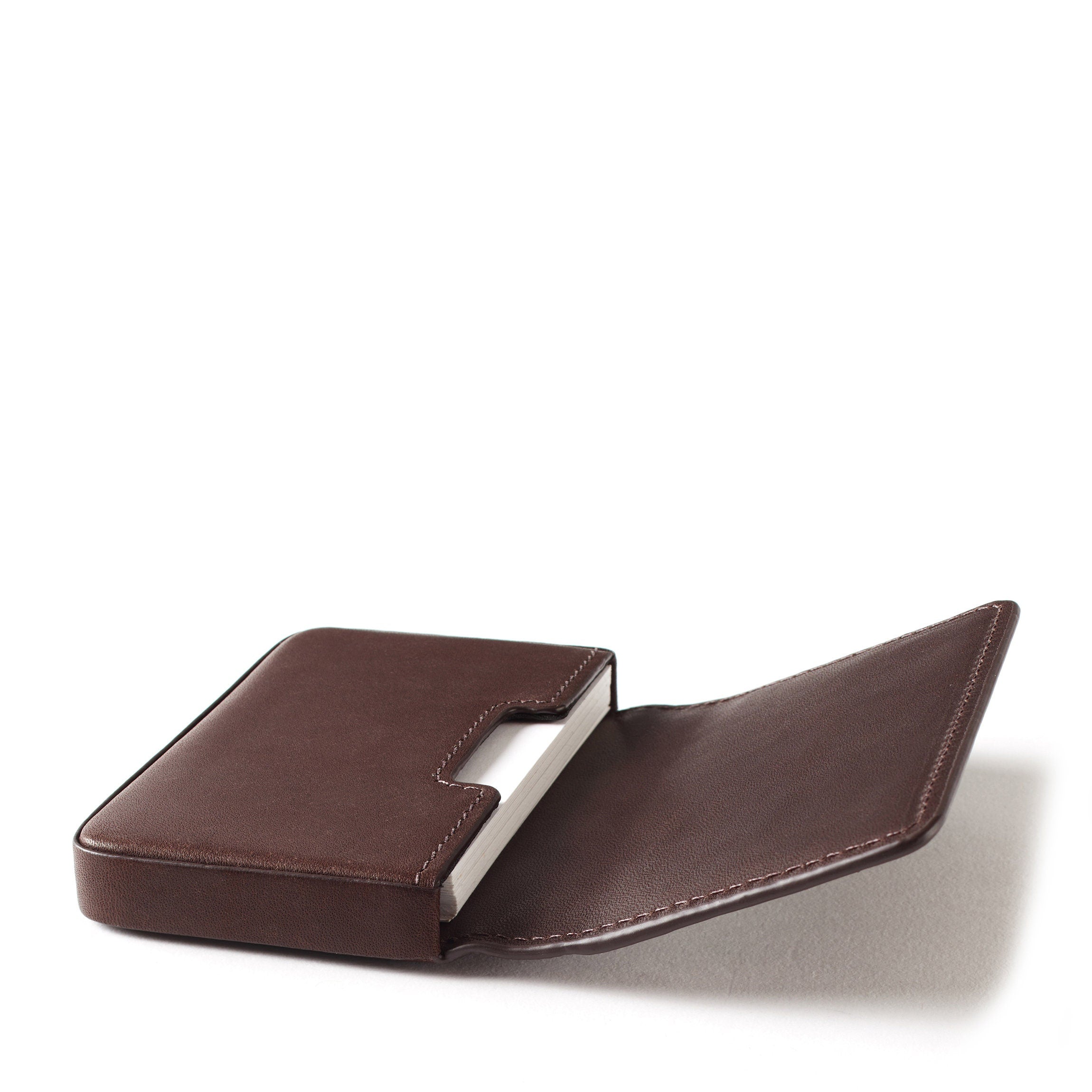 Premium Mahogany Business Card Holder - Elegant Wooden Card Case for Professional Networking, Office & Corporate Gifts