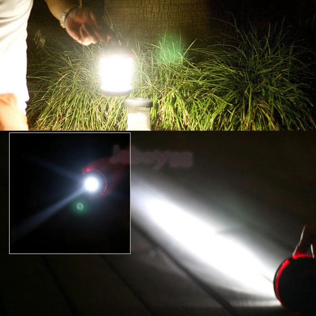 Hiibaby Solar LED Camping Lantern - Waterproof Flashlight with 900mAh Battery, Collapsible Handle & Phone Charger | Perfect for Outdoor Hiking, Emergency Power, Backpacking & Storm Preparedness (Red)