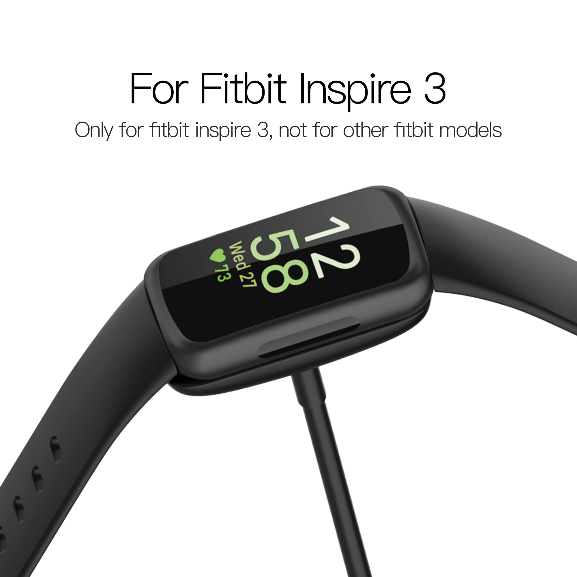 Original Title: Charger Cable Compatible for Fitbit Inspire 3 (1 Pack)   Optimized Title: Fitbit Inspire 3 Charger Cable - Fast Charging USB Cable Replacement (1 Pack) - Perfect for Home, Office & Travel Use
