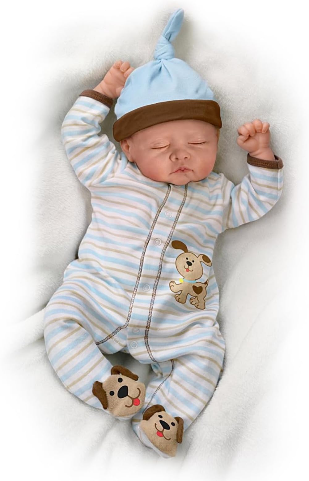 Sweet Dreams Danny - Realistic Weighted Baby Boy Doll for Newborn Care Practice, Parenting Training, and Nursery Decor | Lifelike Cuddle Companion for Kids & Adults