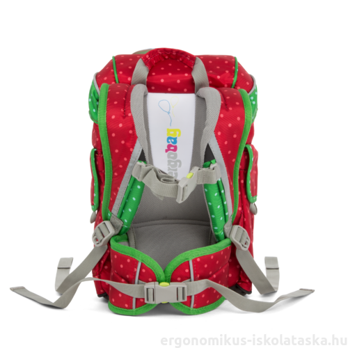 Ergobag Mini Backpack for Kids - Stylish Red Dots Design, Lightweight School Bag for Boys & Girls - Perfect for Preschool, Daycare & Travel Adventures