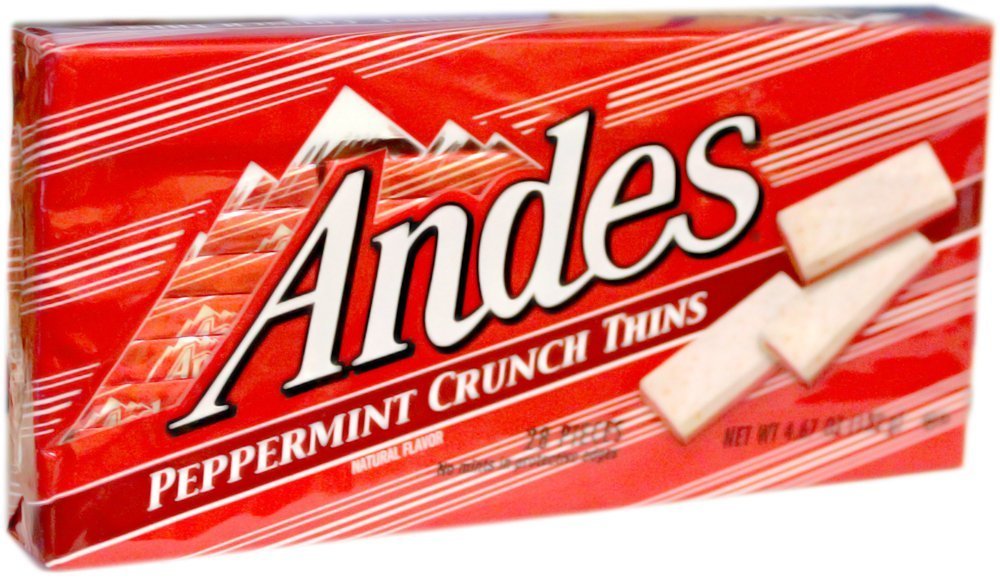 Andes Peppermint Crunch Thins - 6 Pack (28 Pieces per Box) | Delicious Chocolate Mint Candies for Holiday Gifts, Party Favors & Dessert Toppings