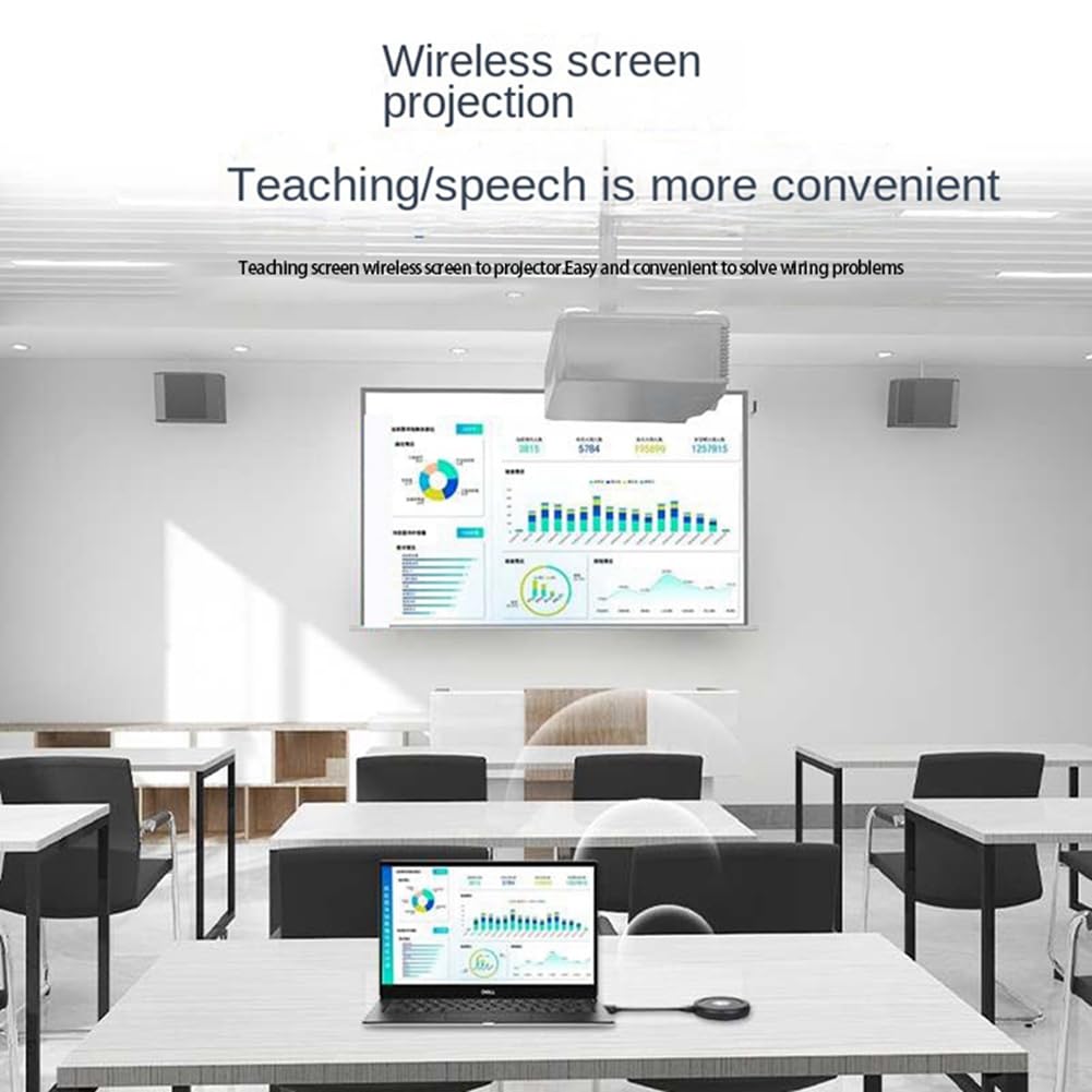 Socueny 5G/2.4G Dual-Band WiFi Wireless Projector - 1080P Full HD Portable LED Projector with Bluetooth & HDMI for Home Theater, Outdoor Movie Nights, and Office Presentations