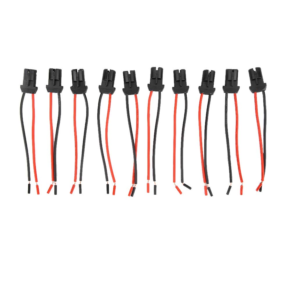 10Pcs T10 Wedge Bulb Holder - Female Extension Connector Socket Base for LED Lights - Compatible with Cars, Trucks, Boats & Marine Vehicles - Perfect for Interior Dome Lights, Dashboard Indicators & Tail Light Replacements