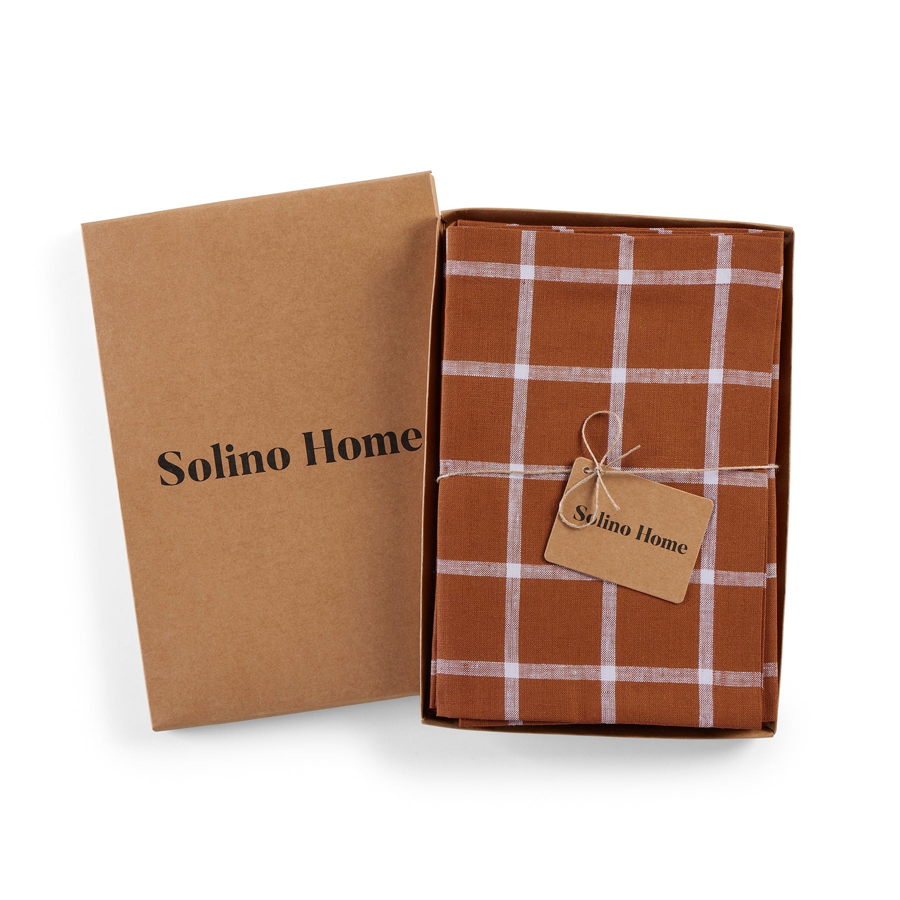 Elegant Windowpane Napkins Set of 4 - Premium Linen Dinner Napkins for Formal Dining, Parties & Holiday Gatherings