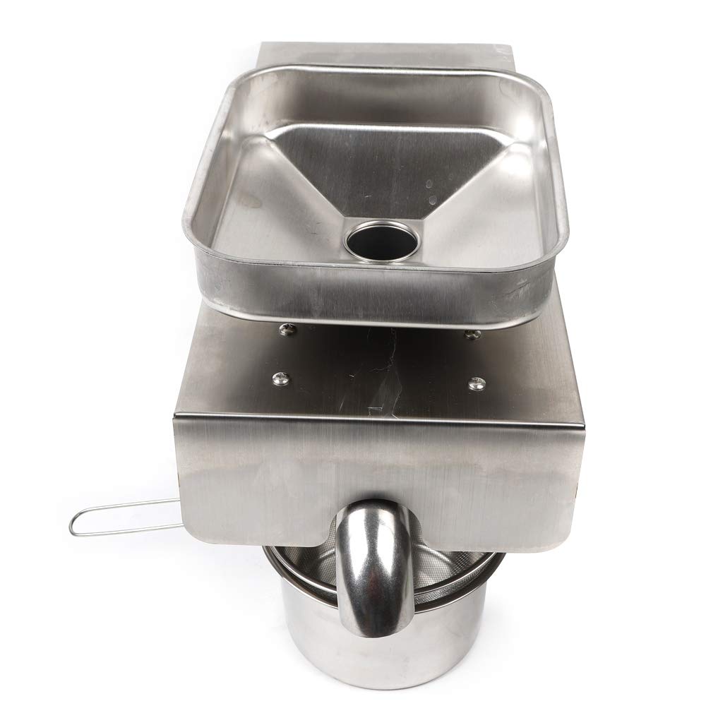 600W Commercial Automatic Oil Press Machine - 110V Stainless Steel Industrial Oil Extractor for Nuts, Seeds (Cold/Hot Press) - Perfect for Home, Restaurant & Commercial Use