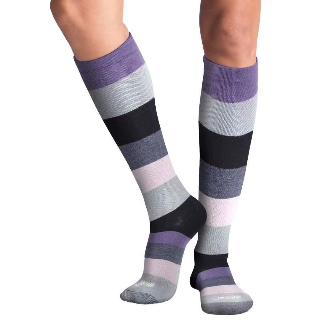 JAVIE 75% Merino Wool Compression Socks 15-20mmHg for Women & Men - Ultra Soft, Breathable & Odor-Resistant - Perfect for Running, Travel & Circulation Support