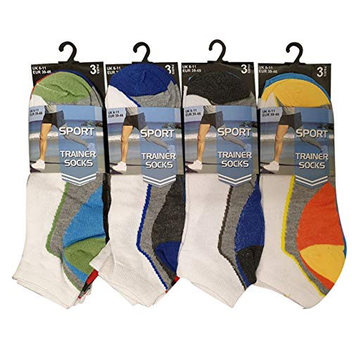 M10724 Trainer Socks Funky 12 Pack