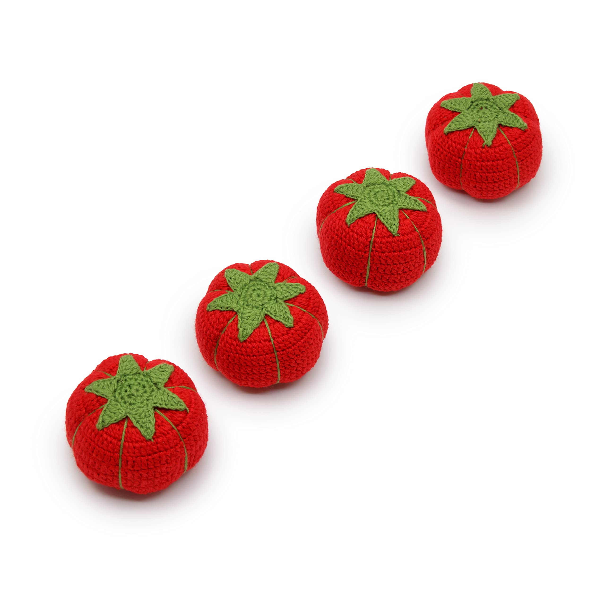 Dritz Tomato Pattern Weights - Set of 4 Red Sewing Weights for Quilting, Dressmaking & Fabric Crafts | Perfect for Holding Patterns in Place During Cutting