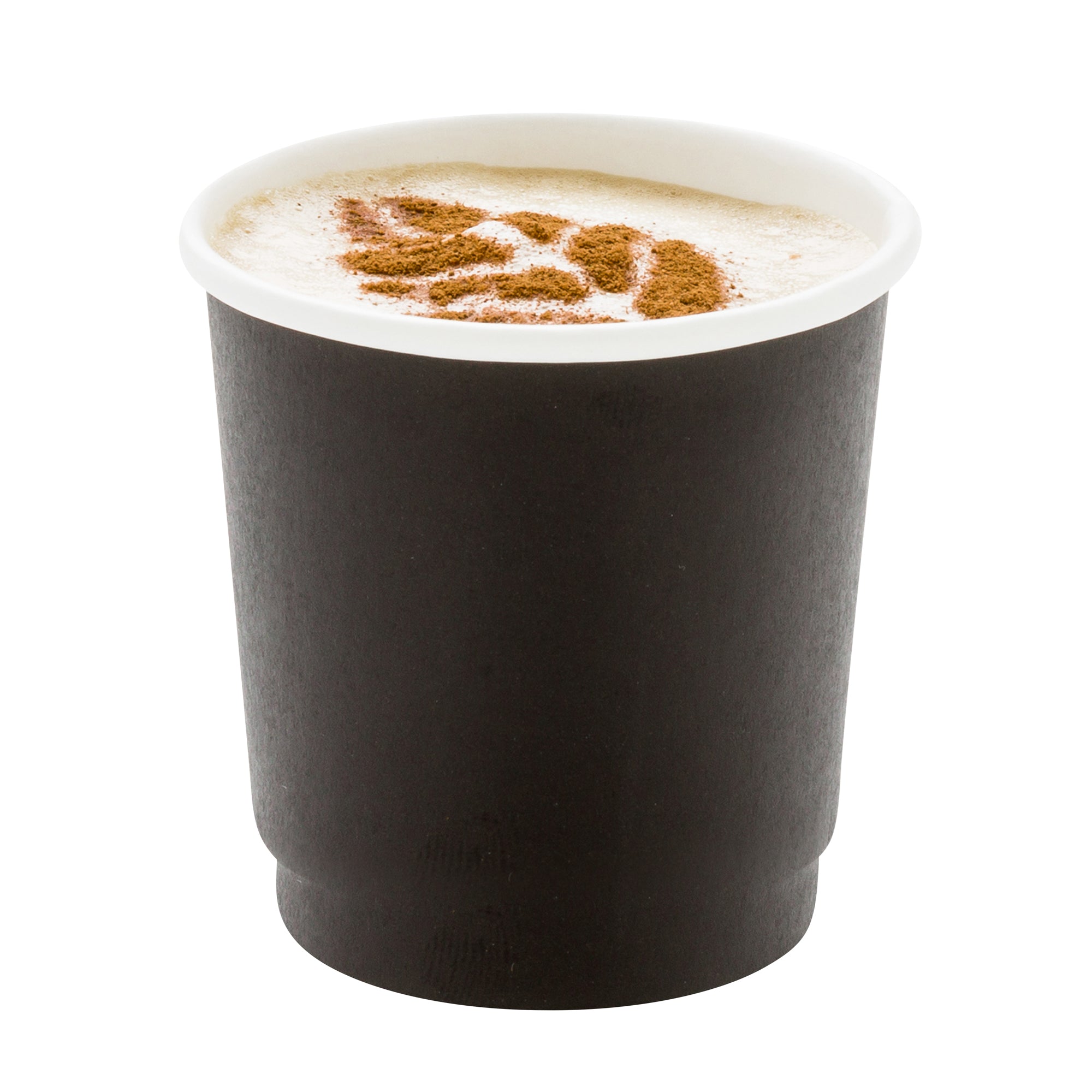4 oz Black Double Wall Paper Coffee Cups - 25 Count Box (2.5
