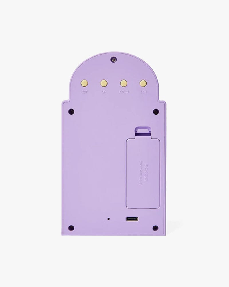 BT21 SHOOKY BABY MY LITTLE BUDDY LED Digital Cafe Clock - Cute Character Wall Clock for Home, Office & Coffee Shop Decor