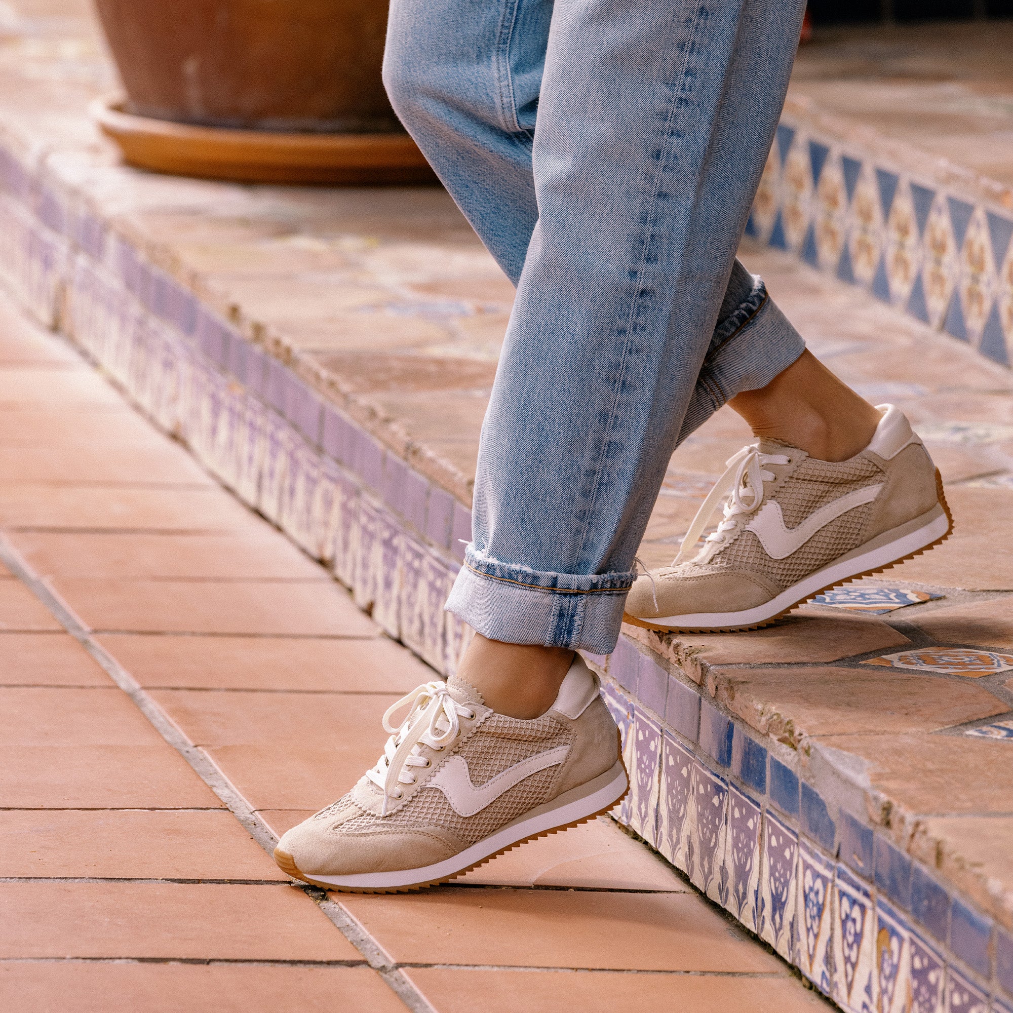 B.NTCD Breathable Mesh Sneakers - Lightweight Woven Sesame Design for Men & Women | Perfect for Running, Walking & Casual Wear