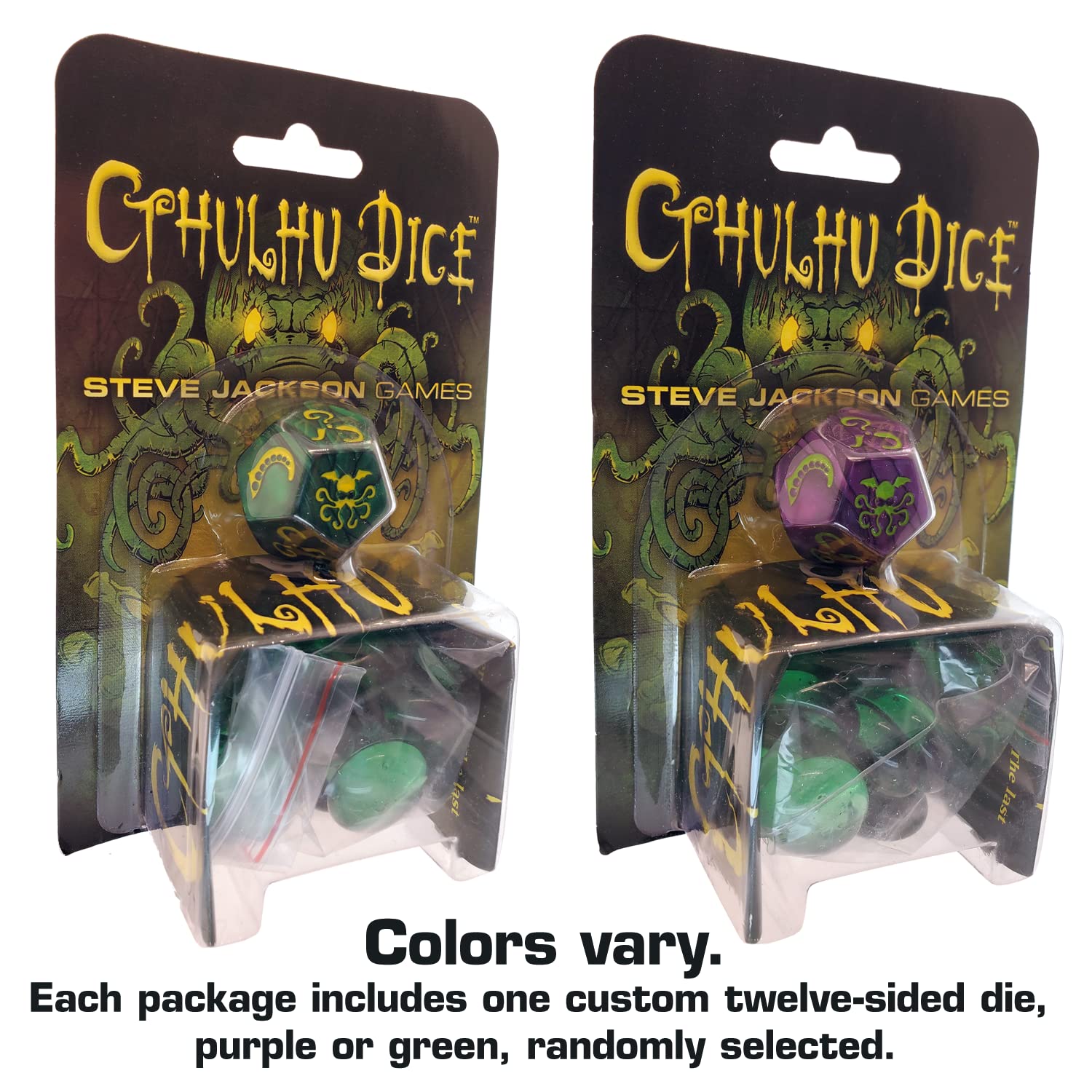 Steve Jackson Games Cthulhu Dice - Lovecraftian Horror RPG Dice Set for Tabletop Gaming & Collectors | Perfect for Call of Cthulhu RPG Sessions & Horror Game Nights