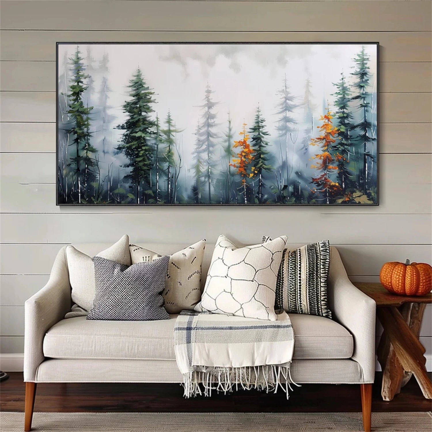 Flower and Tree Painting #FT102 - Handmade Canvas Wall Art for Home Decor, Office, Living Room & Bedroom