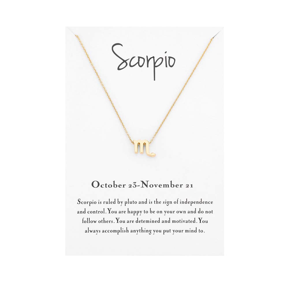 Zodiac Necklace for Women - Personalized Horoscope Constellation Pendant Jewelry - Perfect Astrology Birthday Gift for Her - Ideal for Daily Wear, Special Occasions & Spiritual Connection