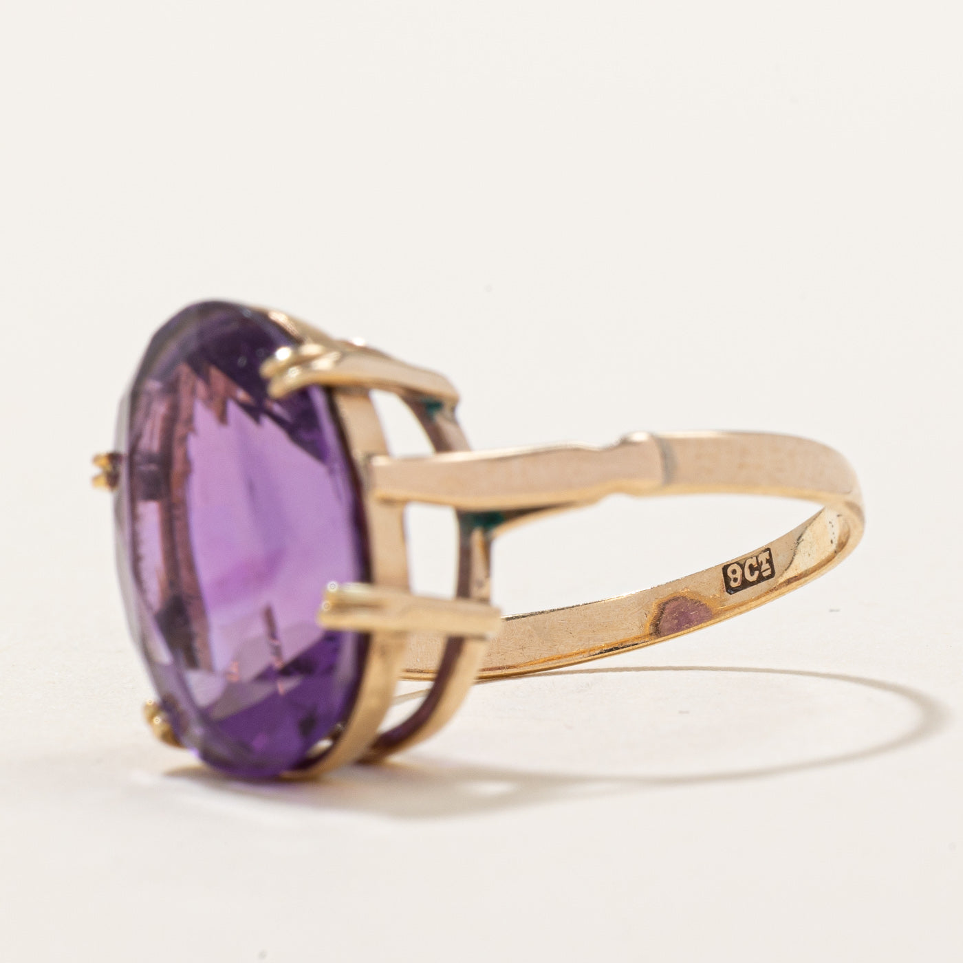 7.50ct Amethyst Cocktail Ring - Size 6.75 | Elegant Purple Gemstone Statement Ring for Women | Perfect for Evening Parties, Weddings & Special Occasions