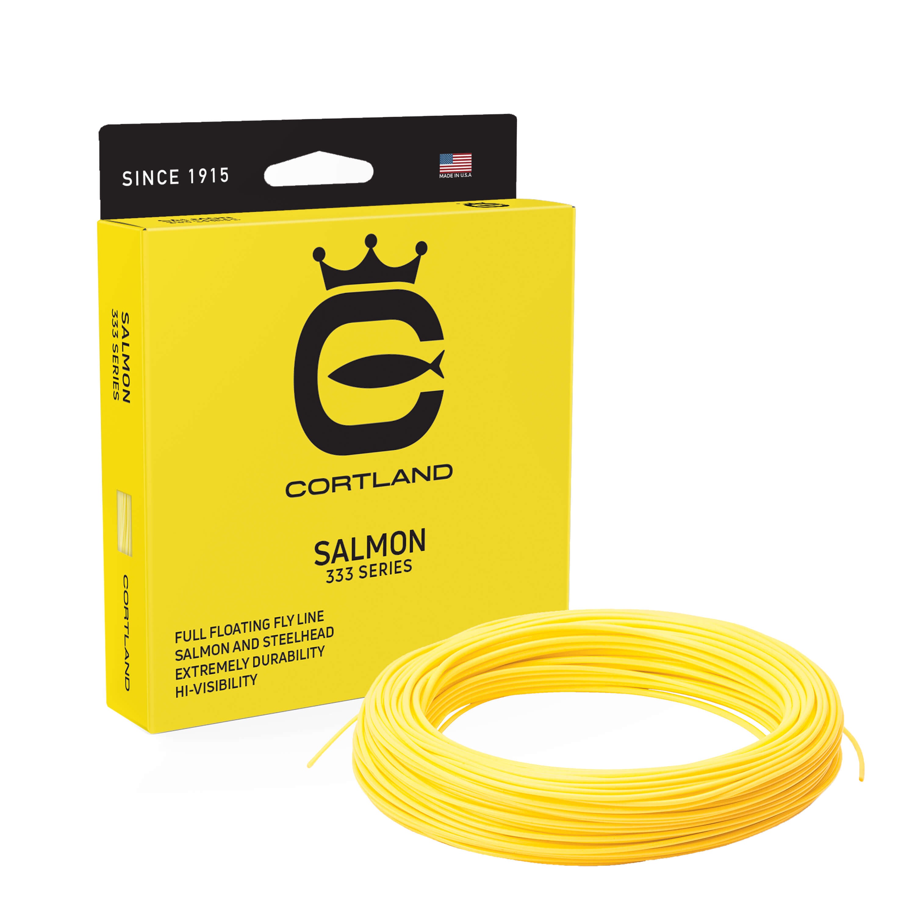 Cortland 333 Series Premium Salmon Fishing Line – Strong & Durable Fly Fishing Line for Freshwater & Saltwater – Perfect for Trout, Steelhead, and Salmon Fishing Adventures