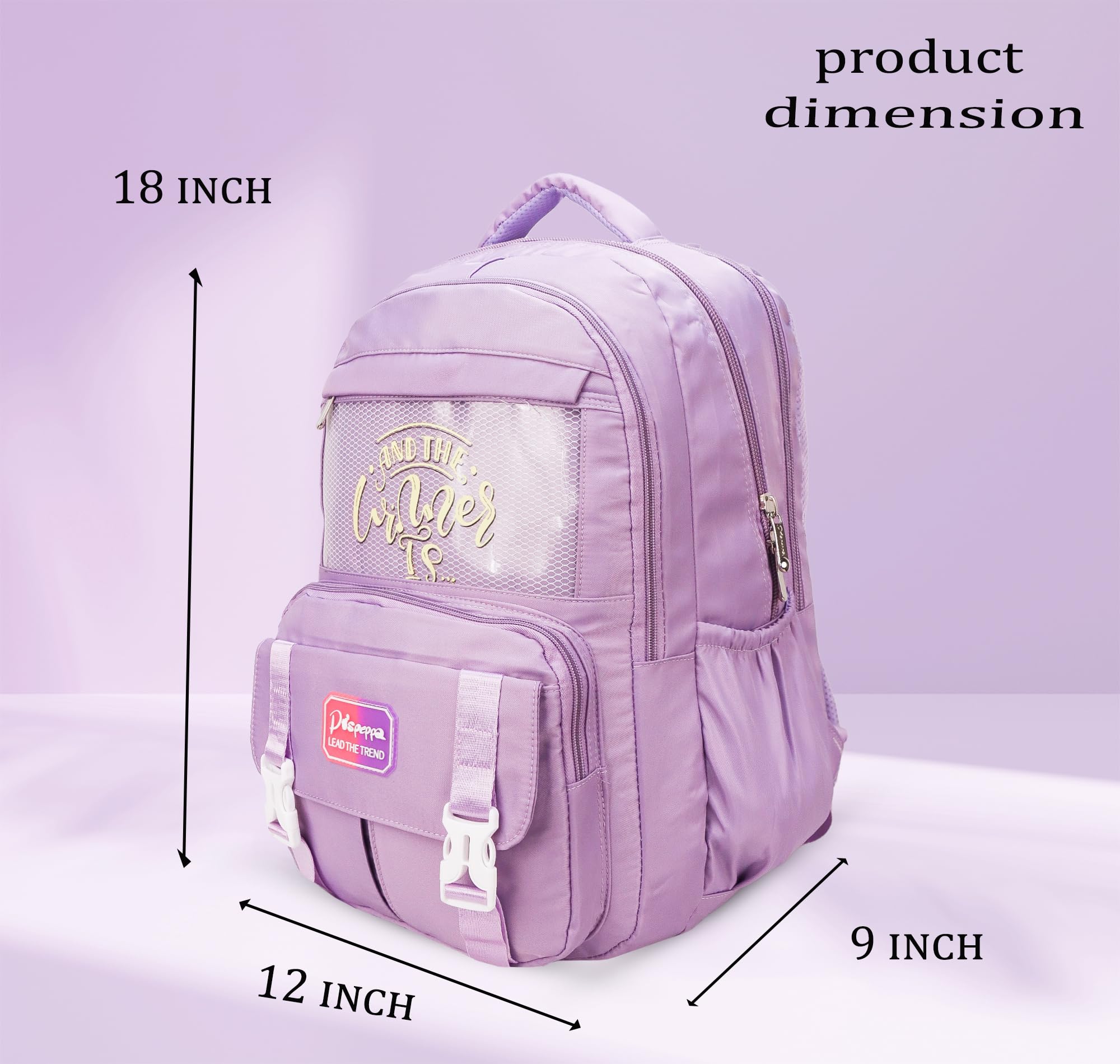 Stylish Korean Kawaii Girls Backpack - Large Capacity 18 Inch Aesthetic Laptop Bag for School & Travel | Water-Resistant Cute Bookbag for Teens & College Students | Perfect for Daily Use, Campus Life & Weekend Getaways