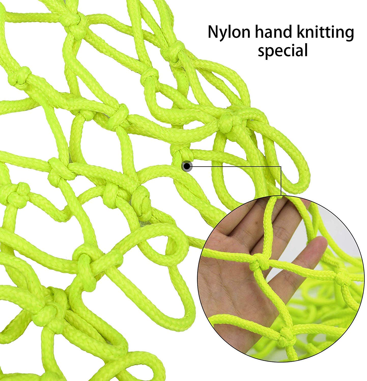 Premium Glow in the Dark Basketball Net Replacement - All-Weather Durable Anti-Whip Design for Indoor/Outdoor Courts | 12 Loop Standard Fit | Perfect for Night Games & Backyard Practice