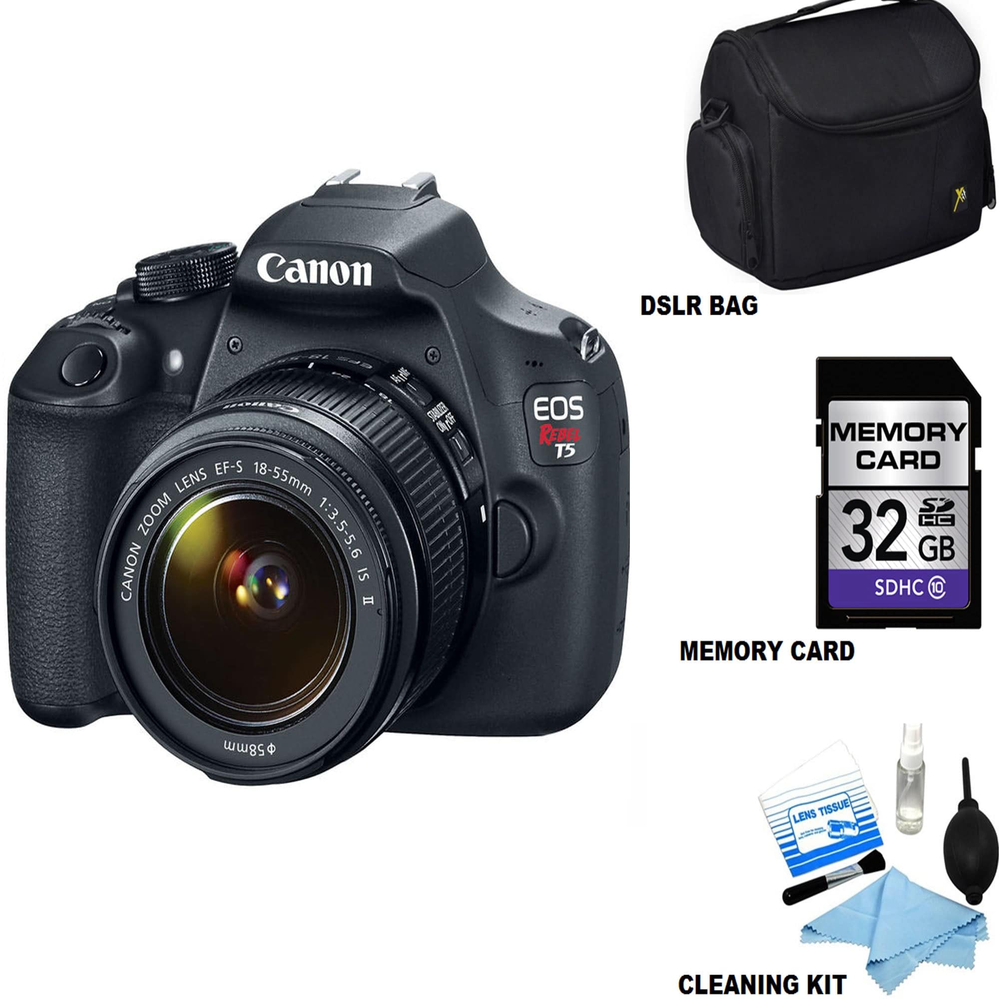 Canon EOS Rebel T5/4000D DSLR Camera with EF-S 18-55mm IS II Lens Kit - Perfect for Beginners, Travel & Portrait Photography
