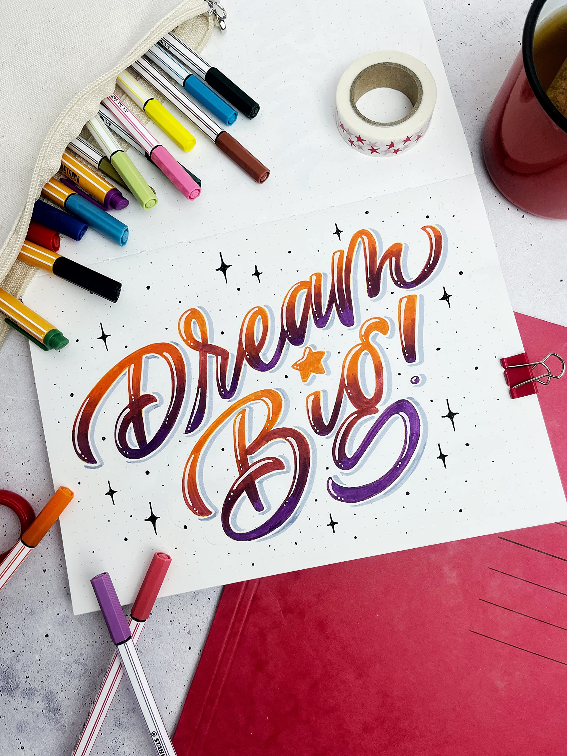 STABILO Point 88 Fine Liner - Plum for Journaling & Art