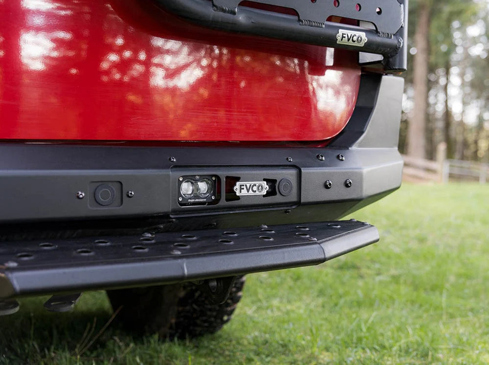 Flatline Van Co Rear Plate Step for 2019-2023 Mercedes Sprinter Van with Factory Tow Hitch - Heavy Duty Bumper Hitch Step for Easy Access & Loading