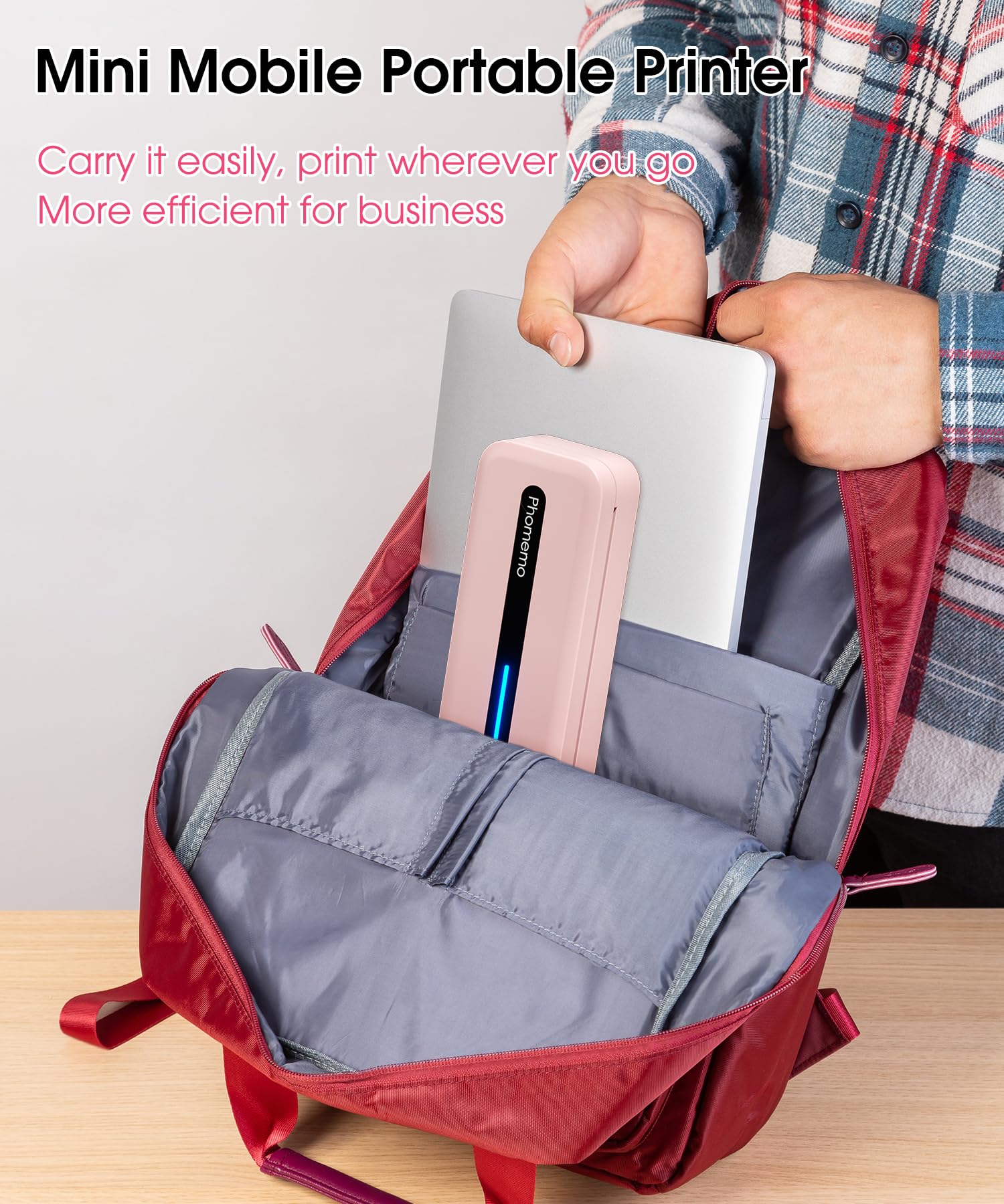 Phomemo M832 Wireless Thermal Inkless Printer - Portable Bluetooth Mobile Printer for Travel, Home & Office, Supports 8.5