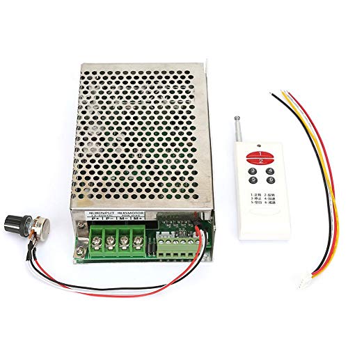 12V/24V/30V 30A DC Motor Speed Controller with Wireless Remote - Forward/Reverse Electric Motor Governor for DIY Projects, Robotics, and Industrial Applications