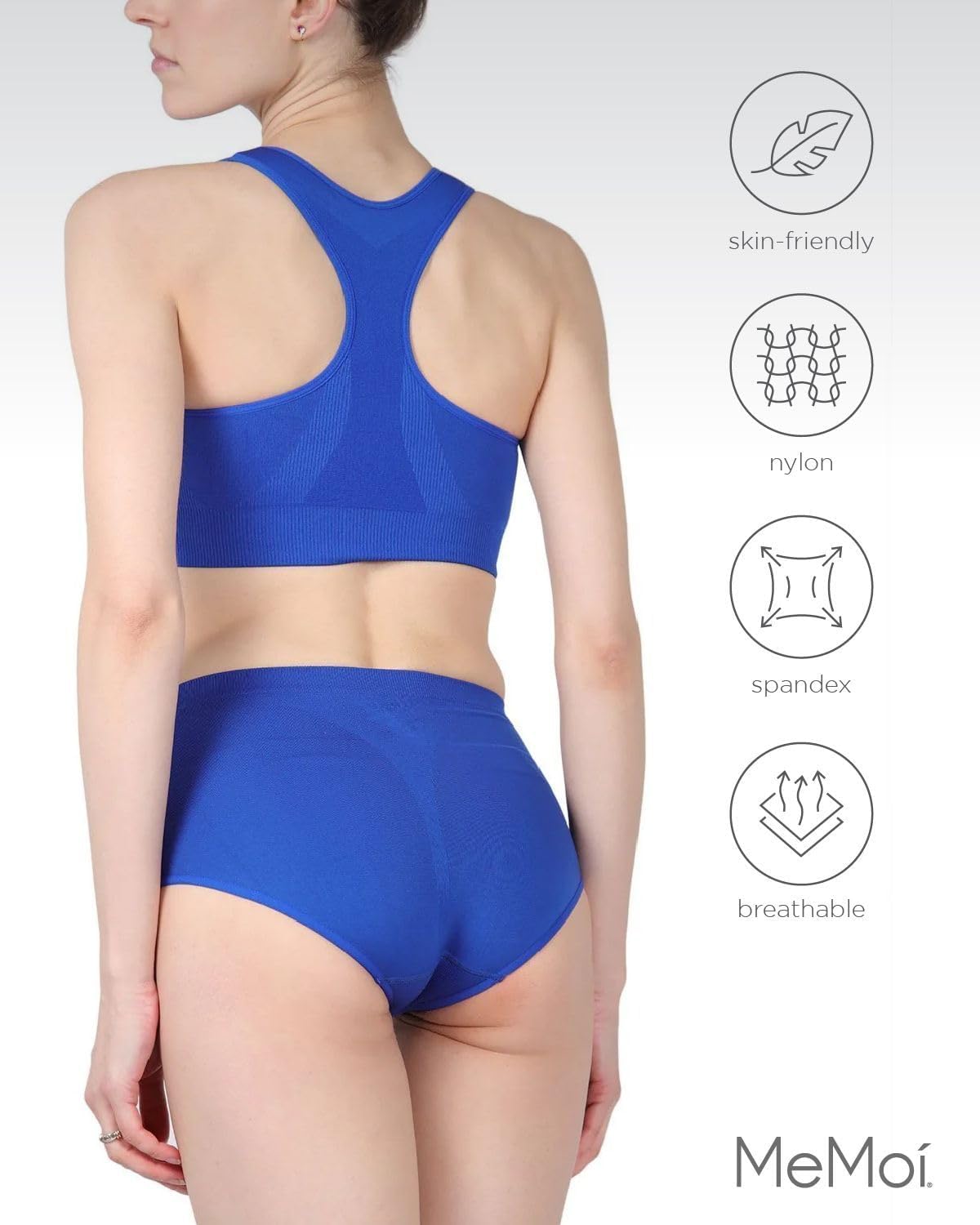 SlimMe Racerback Sports Bras for Women - Seamless Comfortable Compression Workout Bras (S-XL) - Perfect for Yoga, Running & Gym Fitness Activities