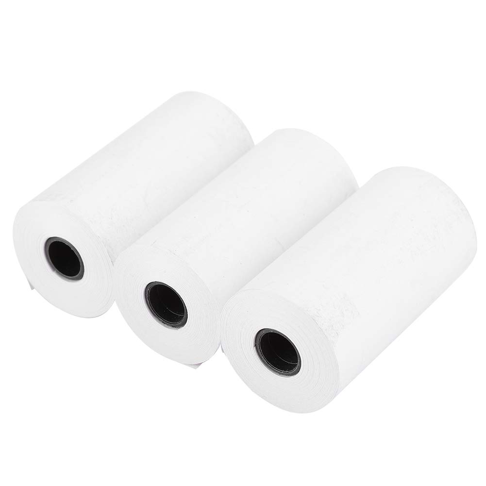 3PCs Thermal Receipt Paper Rolls - 2.2 x 1.2in Coreless Waterproof POS Paper for Peripage Printers & Cash Registers - Perfect for Retail Stores, Restaurants & Small Business Receipt Printing