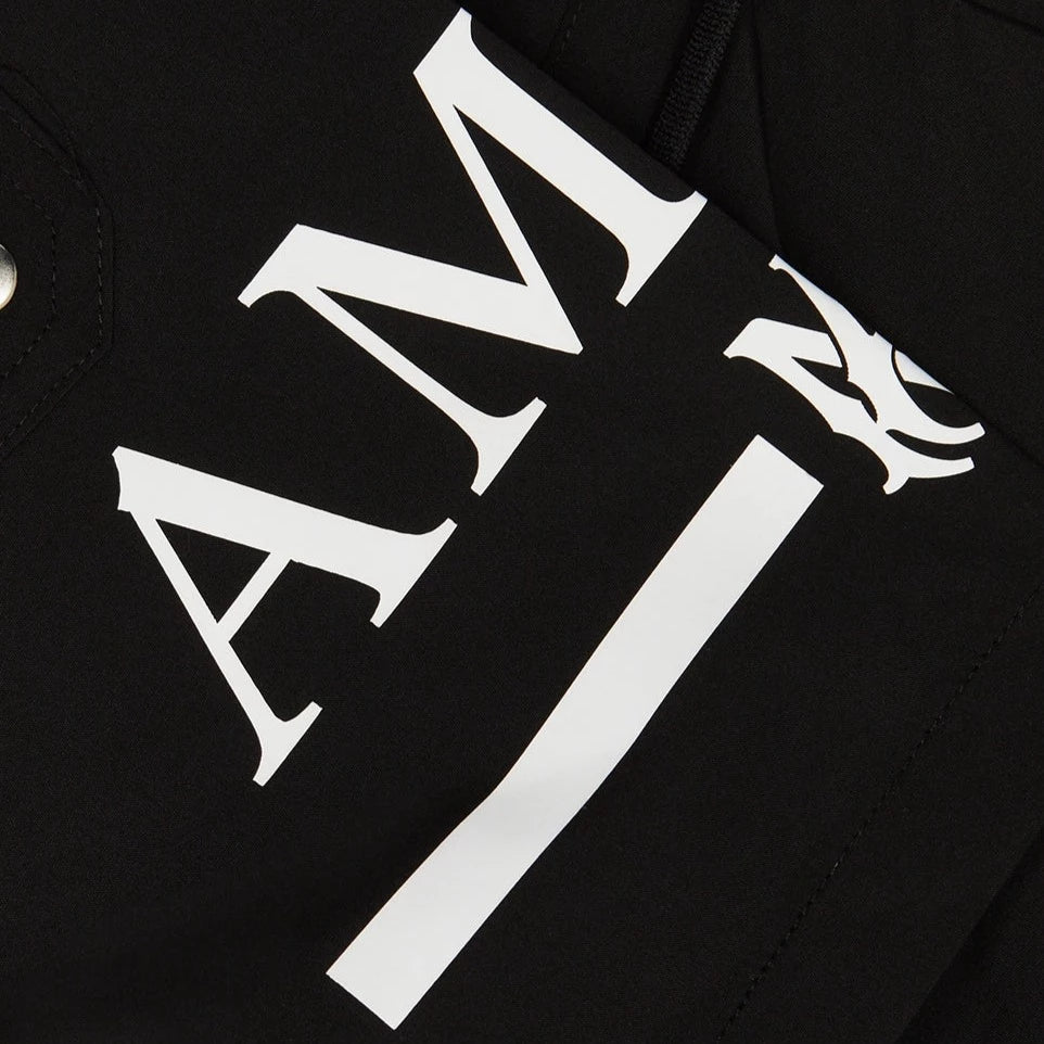 Amiri Black Logo Swim Shorts for Kids - Stylish & Comfortable Boys' Swimwear for Beach, Pool & Summer Activities